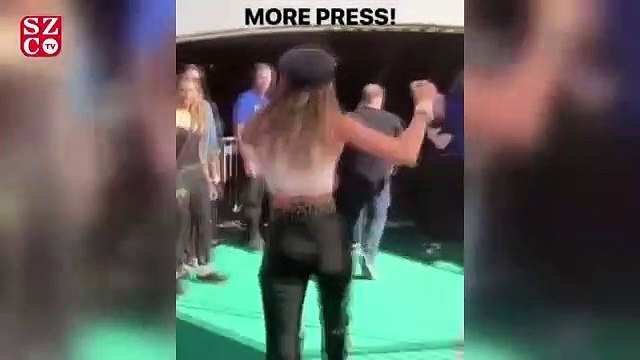 Miley Cyrus meslektaşı Cardi B'yi dinlerken şekilden şekle girdi