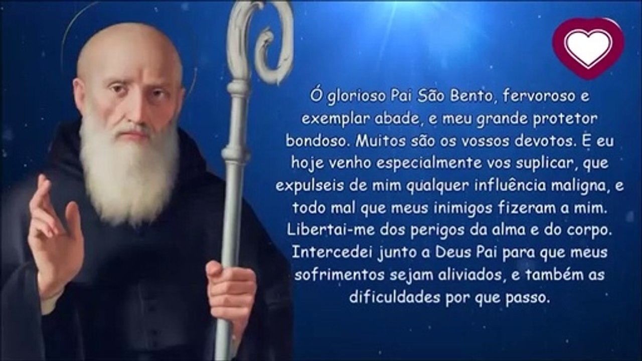 PODEROSA ORAÇÃO DE SÃO BENTO
