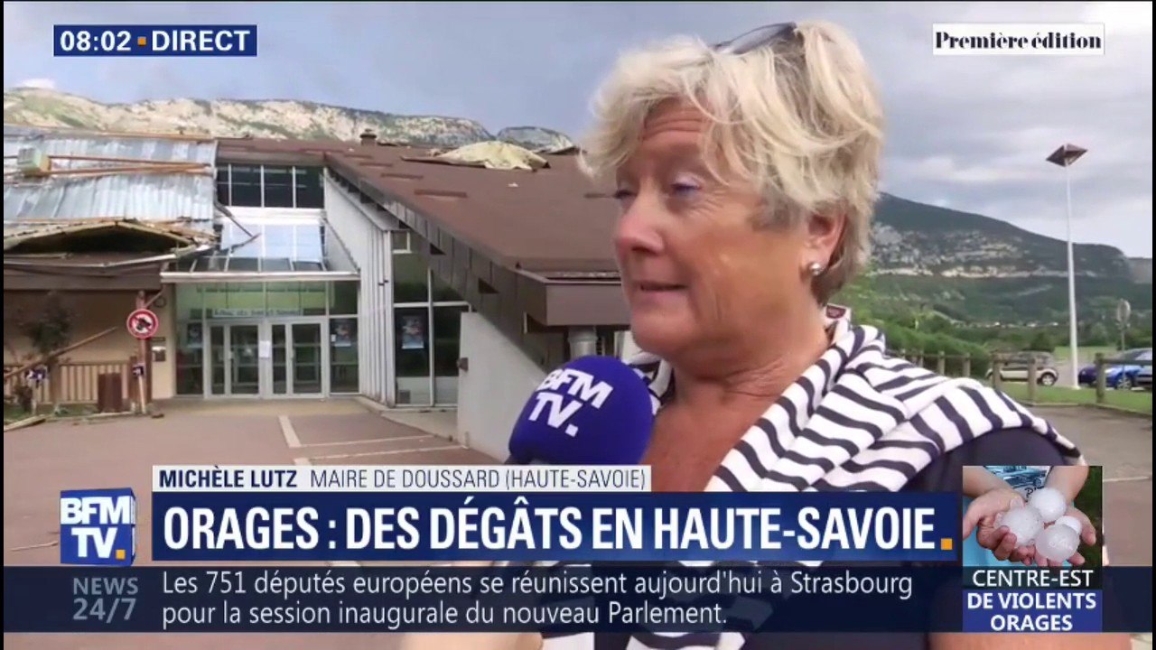 Haute-Savoie: la maire de Doussard décrit un orage "très très violent"