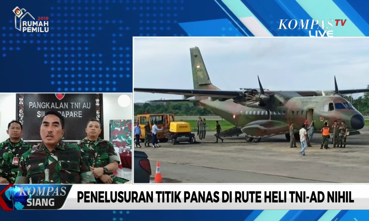 Penelusuran Titik Panas di Rute Heli Mi-17 Nihil