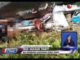 Sopir Ugal-ugalan, Bus Masuk Parit Tewaskan Tiga Penumpang