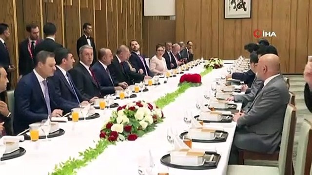 Cumhurbaşkanı Erdoğan, Japonya Başbakanı Abe İle Çalışma Yemeğine Katıldı