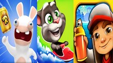 Rabbids Crazy Rush vs My Talking Tom Jetski vs Subway Surfers  — NEW Compilation