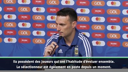 Copa America - Scaloni : "Le Brésil a un avantage sur nous"