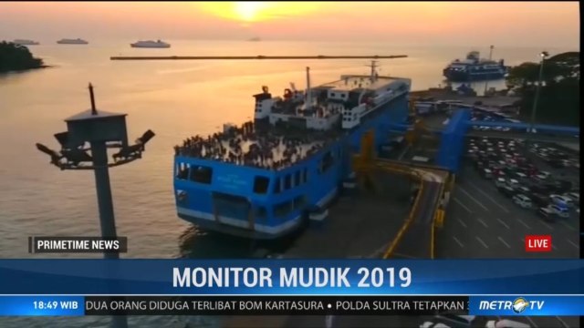 Geliat Arus Balik Masih Terlihat di Pelabuhan Merak