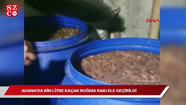 Adana’da 2 bin litre sahte içki ele geçirildi