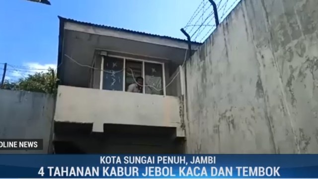 Empat Tahanan Rutan Sungai Penuh Jambi Kabur