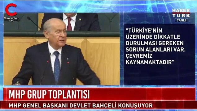 Bahçeli, Gül ve Davutoğlu'nu hedef aldı