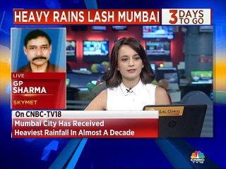 Heavy rainfall expected in Mumbai over next three days, says Skymet
