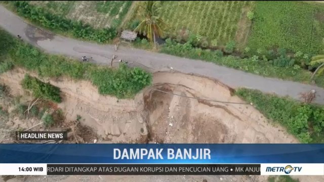 Terdampak Banjir, Ruas Jalan Penghubung Pasar-Terminal di Lembata NTT Rusak