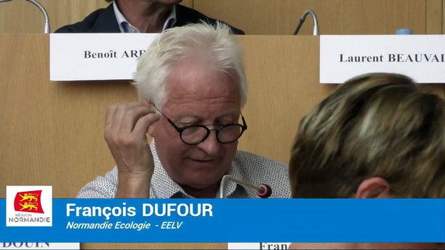 plénière région Normandie - 24 juin 2019 - protéines végétales en Normandie, EELV, Francois Dufour