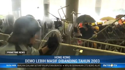 Demo Kecam UU Ekstradisi di Hong Kong Berujung Bentrok