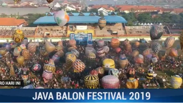 Ratusan Balon Tradisional Ramaikan Java Balon Festival 2019