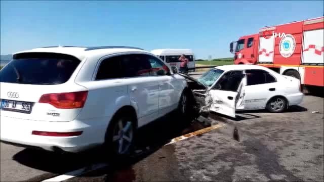 Tekirdağ'da zincirleme kaza: 6 yaralı
