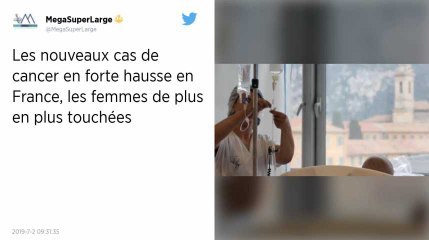 Les nouveaux cas de cancer en forte hausse en France, les femmes de plus en plus touchées