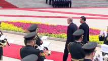 Cumhurbaşkanı Erdoğan Çin'de - Resmi karşılama töreni (2) - PEKİN