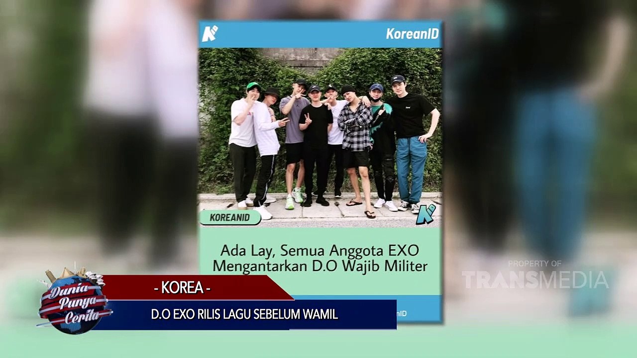 DUNIA PUNYA CERITA - D.O EXO Rilis Lagu Sebelum Wamil