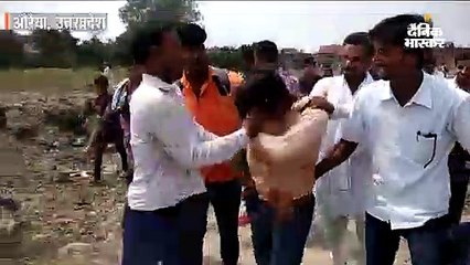 चोरी के आरोप में युवक की पिटाई