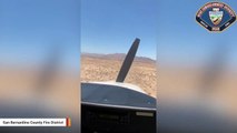 Cockpit Camera Shows Small Plane's Emergency Landing In Mojave National Preserve