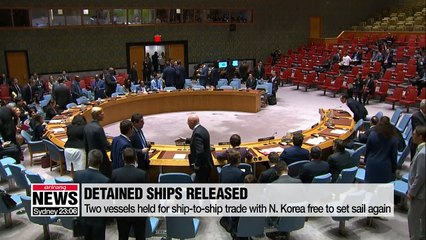 S. Korea to release ships held for trade with N. Korea