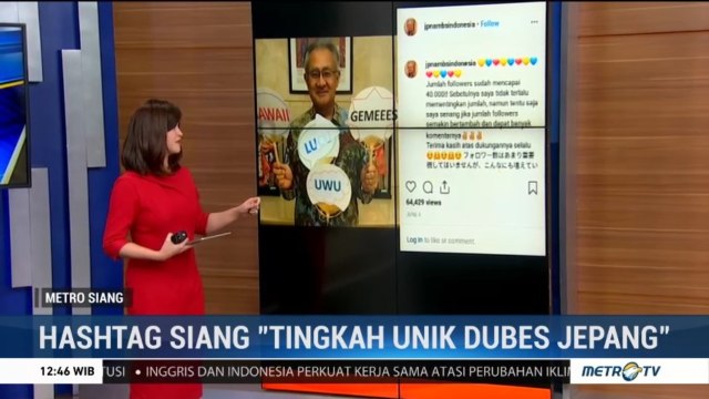 Lihat Tingkah Unik Dubes Jepang di Media Sosial