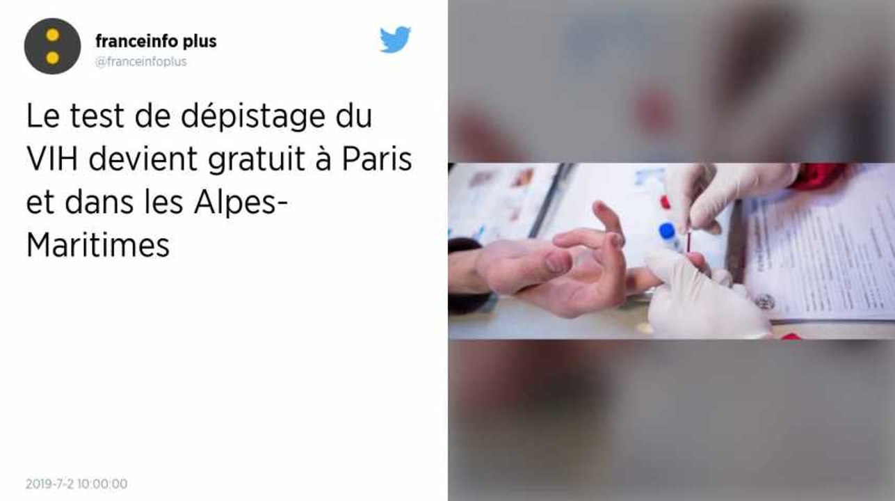 Sida : Le test de dépistage désormais gratuit à Paris et dans les Alpes-Maritimes