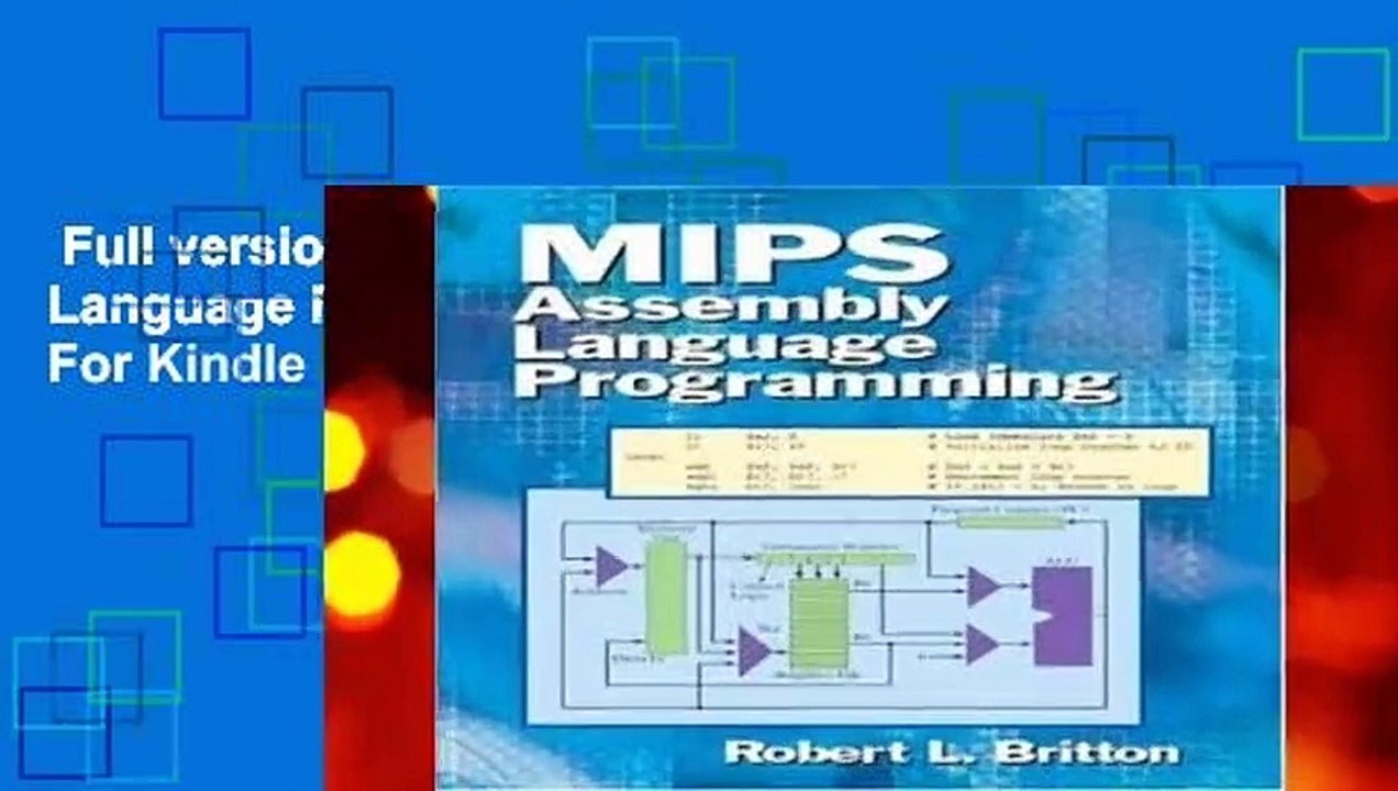 Full version  MIPS Assembly Language Programming  For Kindle
