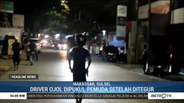Pengemudi Ojol Bentrok dengan Pemuda di Makassar Akibat Salah Paham
