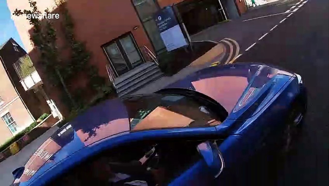 Shocking moment Sheffield driver is caught using phone with hands off steering wheel