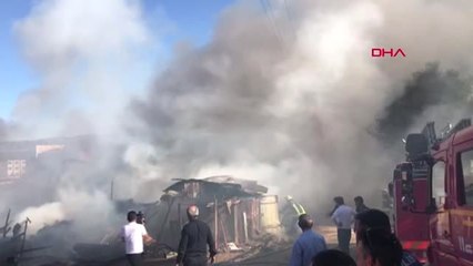 SİVAS Ahırda çıkan yangında hayvanlar öldü