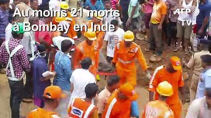 Mousson en Inde: 21 morts dans l'effondrement d'un mur à Bombay