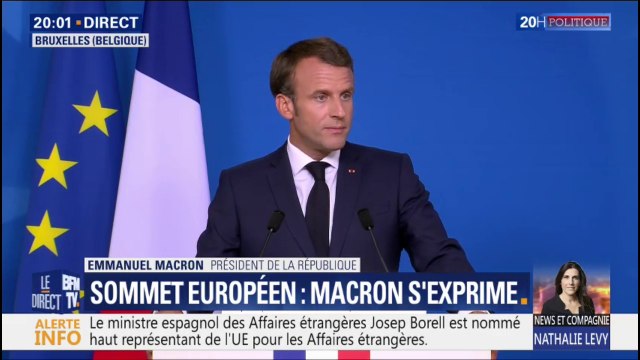 Emmanuel Macron: Jamais le Conseil européen n'avait désigné aussi rapidement l'équipe intégrale