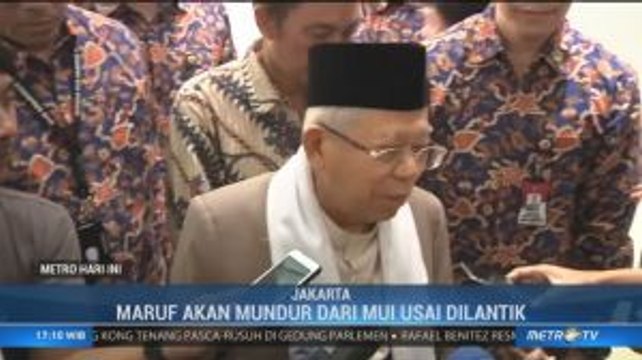 Ma'ruf Amin akan Mundur dari MUI Usai Dilantik