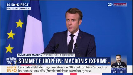 UE: Emmanuel Macron se félicite "de la constitution d'une équipe nouvelle, intégralement francophone"