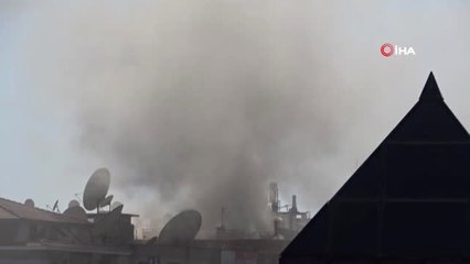 Alanya'da ev yangını paniği neden oldu