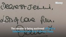 A sweatshirt worn by Princess Diana is expected to fetch more than $5,000 at auction