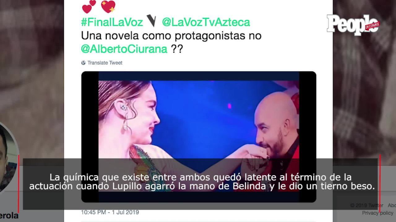 Lupillo Rivera besa a Belinda en vivo en televi...