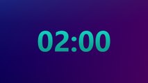 2 Minute Timer Countdown with Sound Alarm ⏱⏱