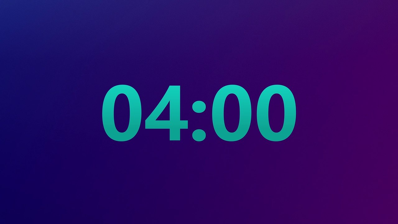 4 Minute Timer Countdown with Sound Alarm ⏱⏱⏱⏱ - video Dailymotion