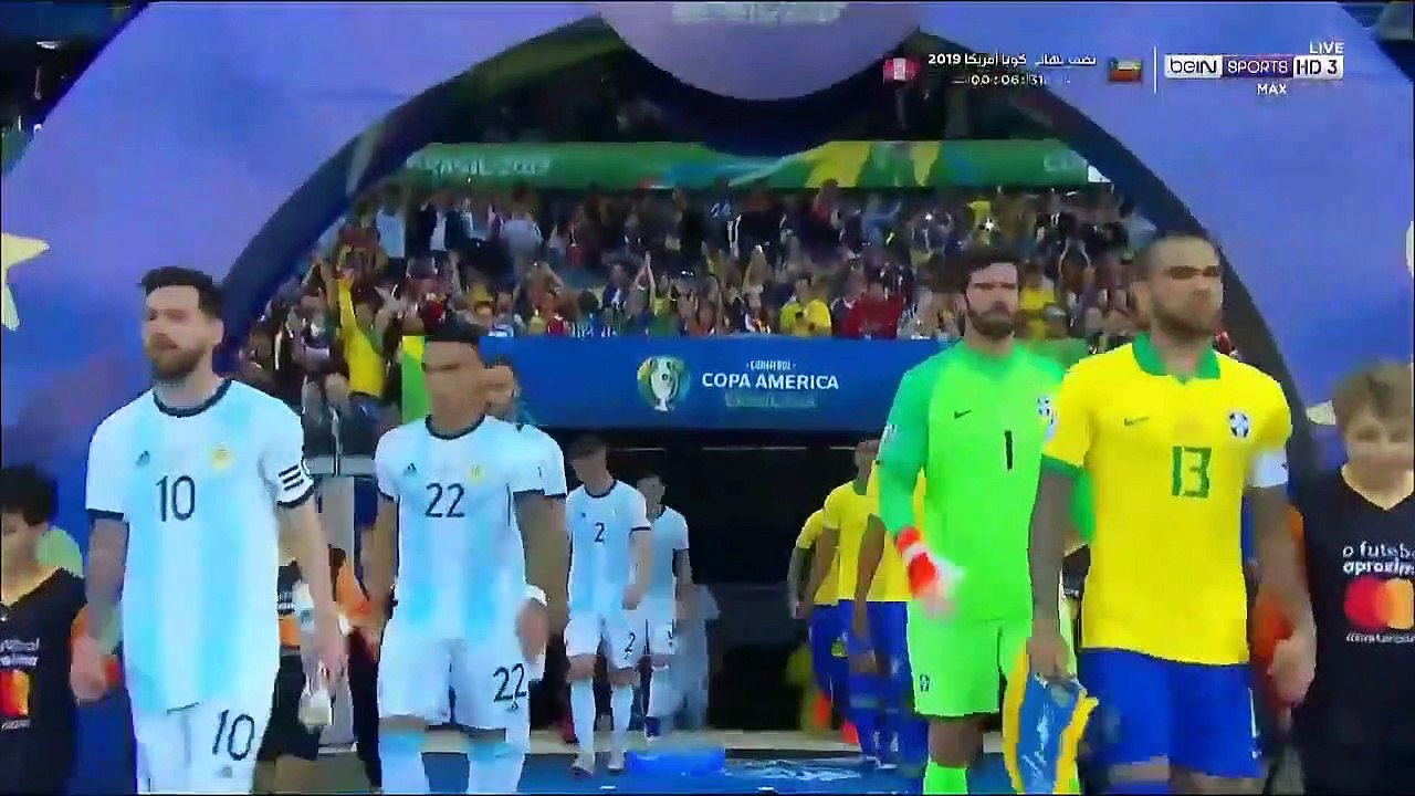 ملخص مباراة البرازيل و الارجنتين 2 0