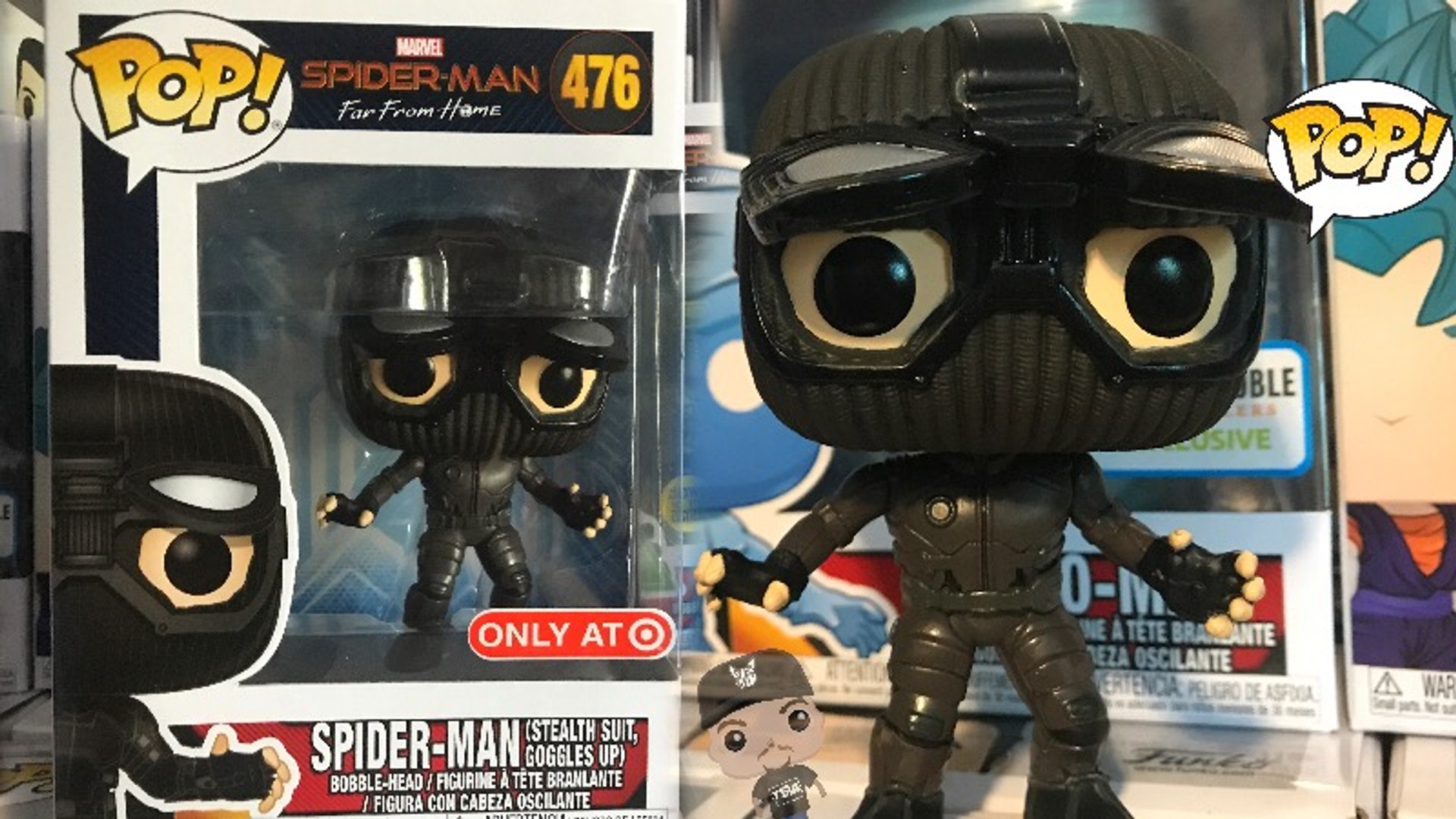 Marvel Spiderman Stealth Suit Googles Up Funko Pop Far From Home Movie  Review Target Exclusive - video Dailymotion