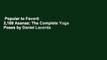 Popular to Favorit  2,100 Asanas: The Complete Yoga Poses by Daniel Lacerda
