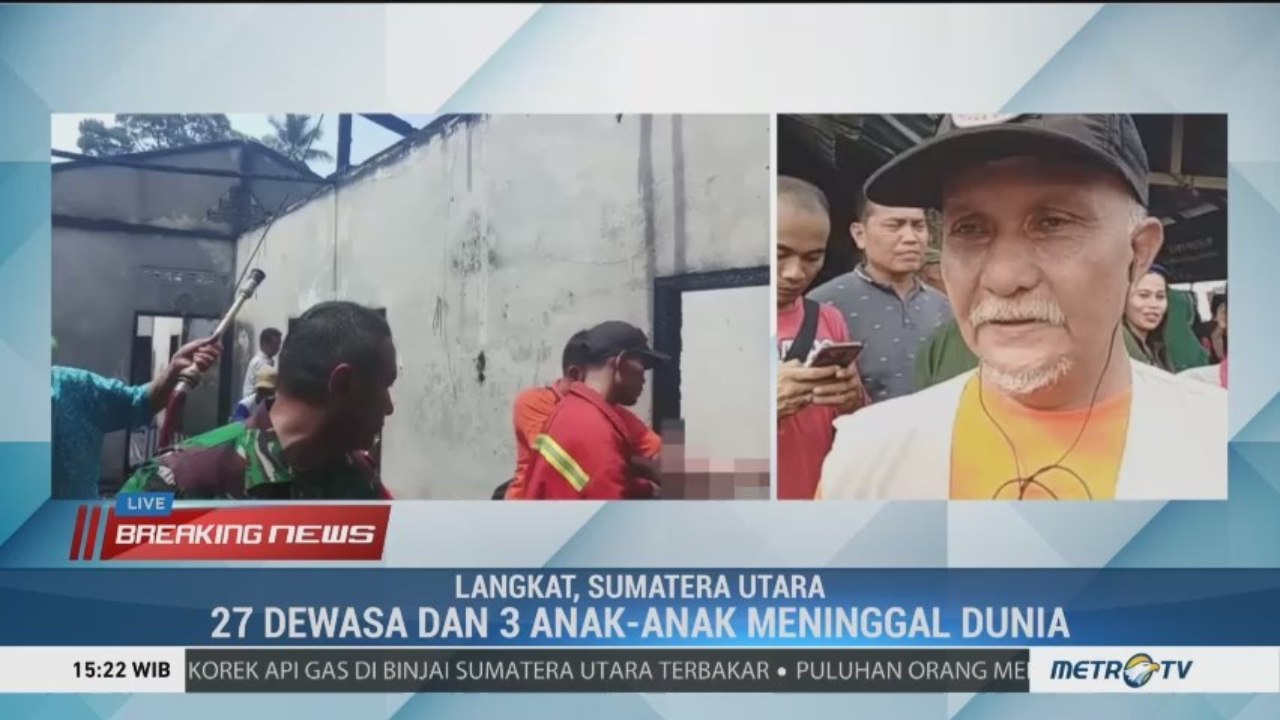 30 Orang Tewas dalam Kebakaran di Pabrik Korek Api Binjai