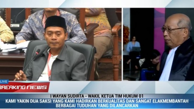 Tim Kuasa Hukum TKN Yakin Dua Saksi Telak Bantah Tuduhan BPN