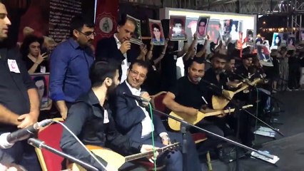 Ekrem İmamoğlu Madımak için türkü söyledi!