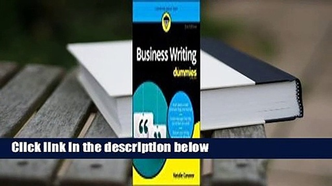 About For Books  Business Writing for Dummies  For Kindle