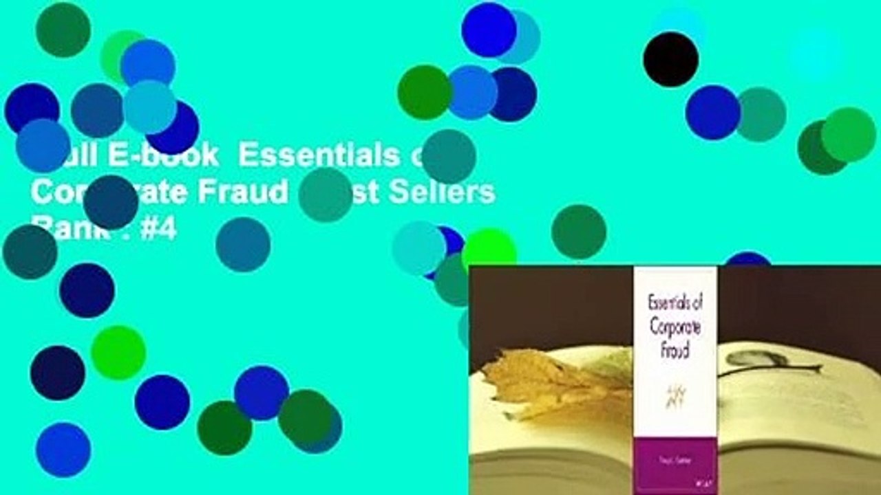 Full E-book  Essentials of Corporate Fraud  Best Sellers Rank : #4