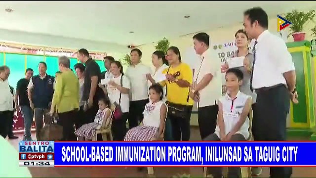 School-based immunization program, inilunsad sa Taguig City