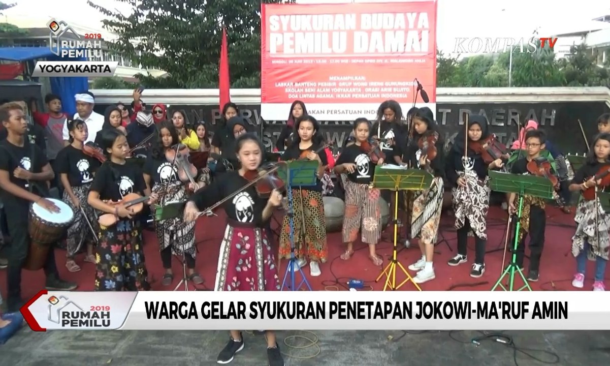 Warga Gelar Syukuran Atas Kemenangan Jokowi-Ma'ruf Amin