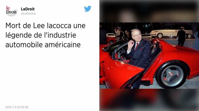 Mort de Lee Iacocca, parrain de la Ford Mustang et sauveur de Chrysler
